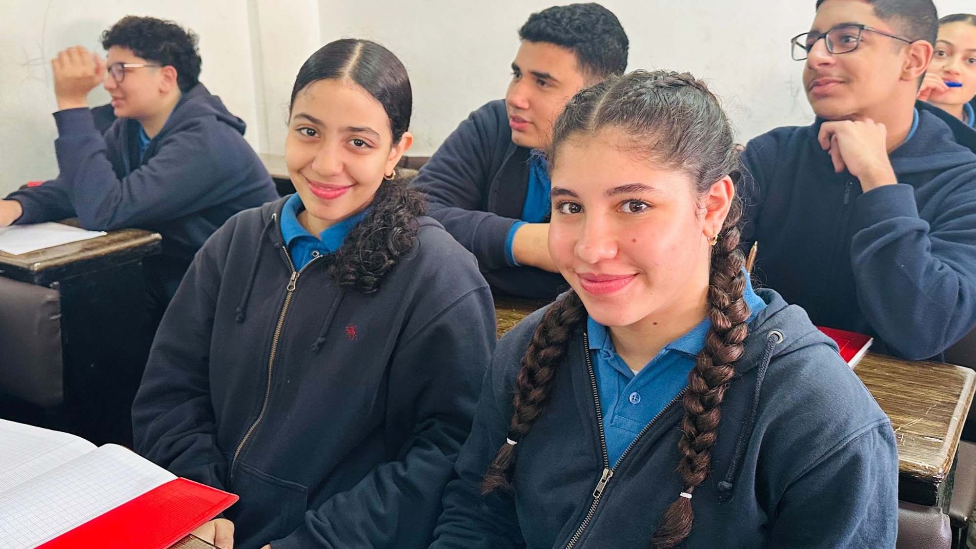 Preparatory students together in their classroom