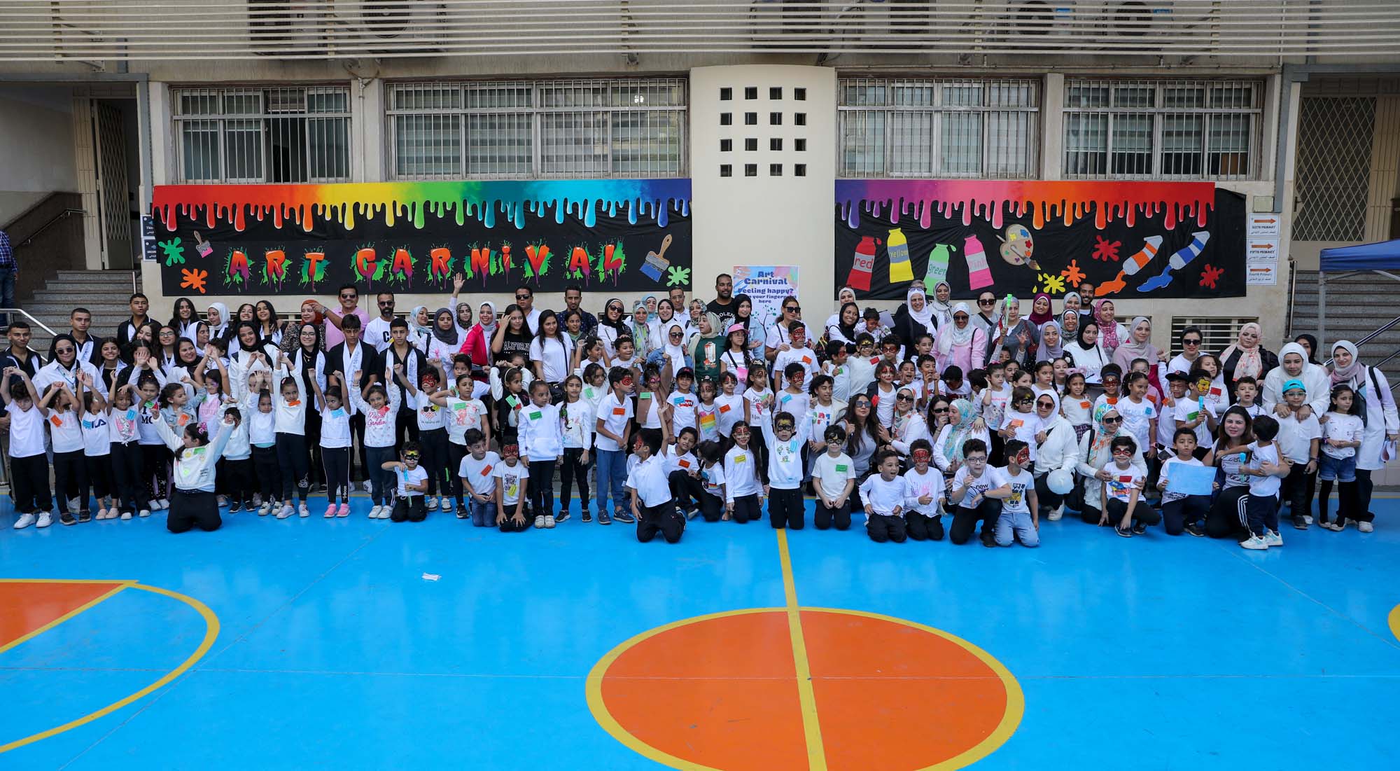 The OLS community gathered at the school art carnival